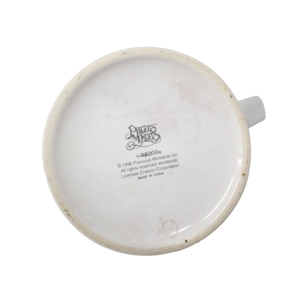 Vintage Precious Moments 1996 Wishing You A Yummy Christmas Ceramic Coffee Mug E - Picture 5 of 5